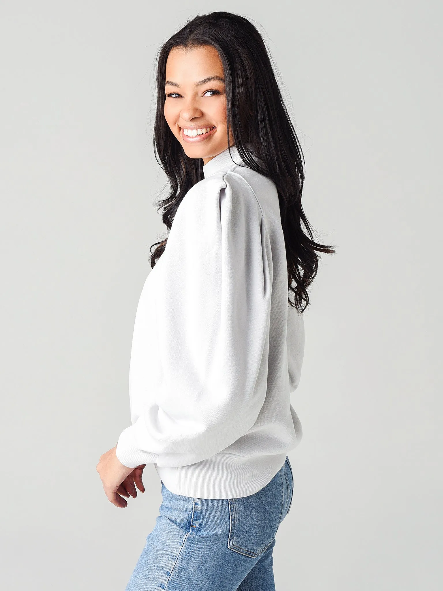 Agolde Women's Folded Sleeve Sweatshirt