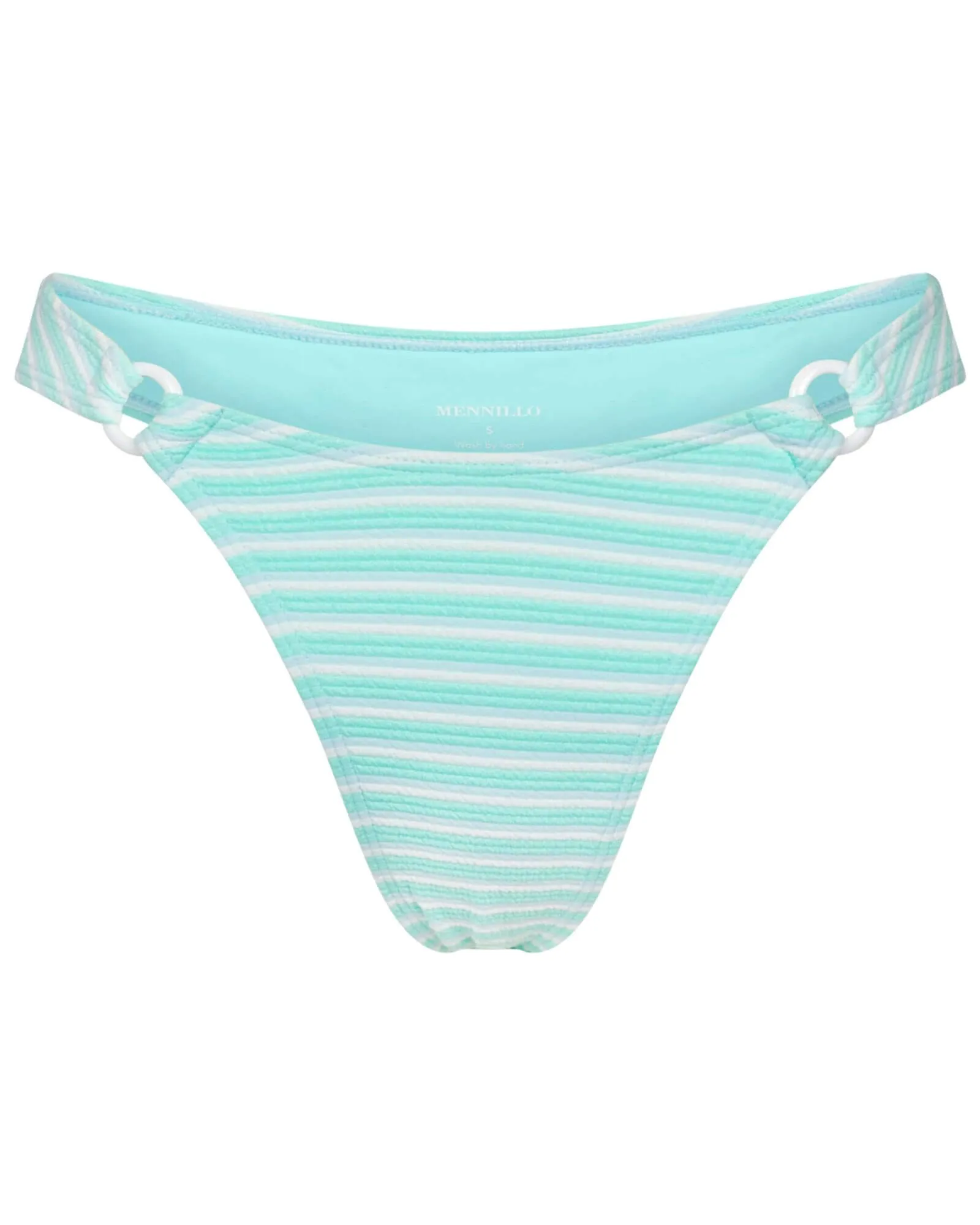 Alfred bottom tanga - Stripped blue aqua