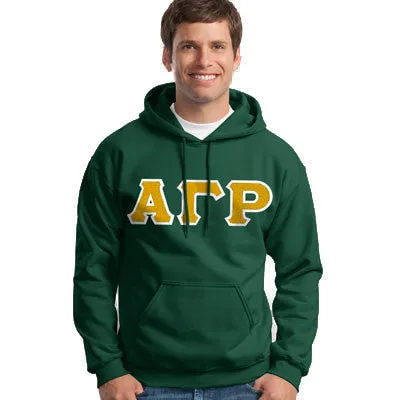 Alpha Gamma Rho Hooded Sweatshirt - G185 - TWILL