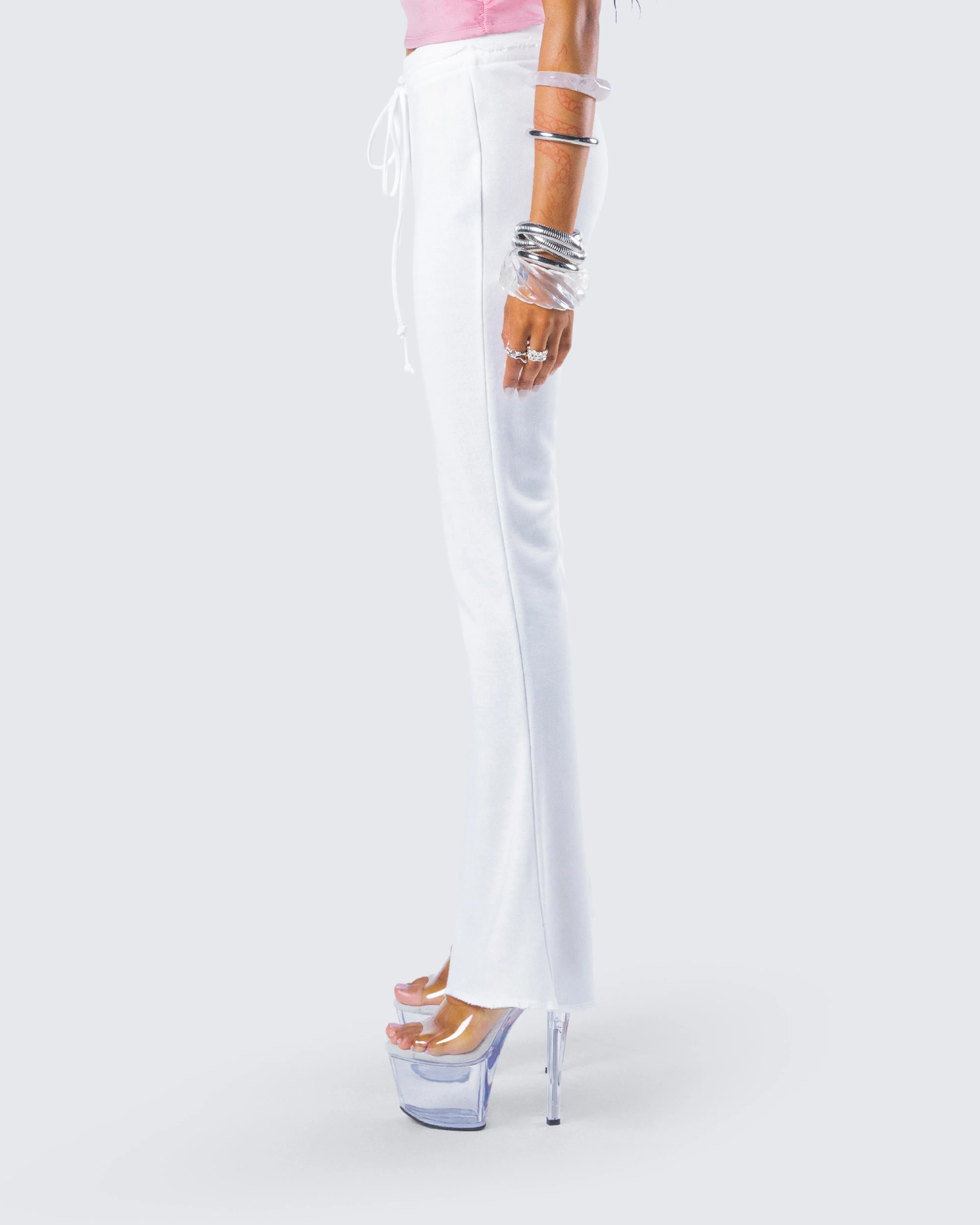 Anahita White Flared Pant