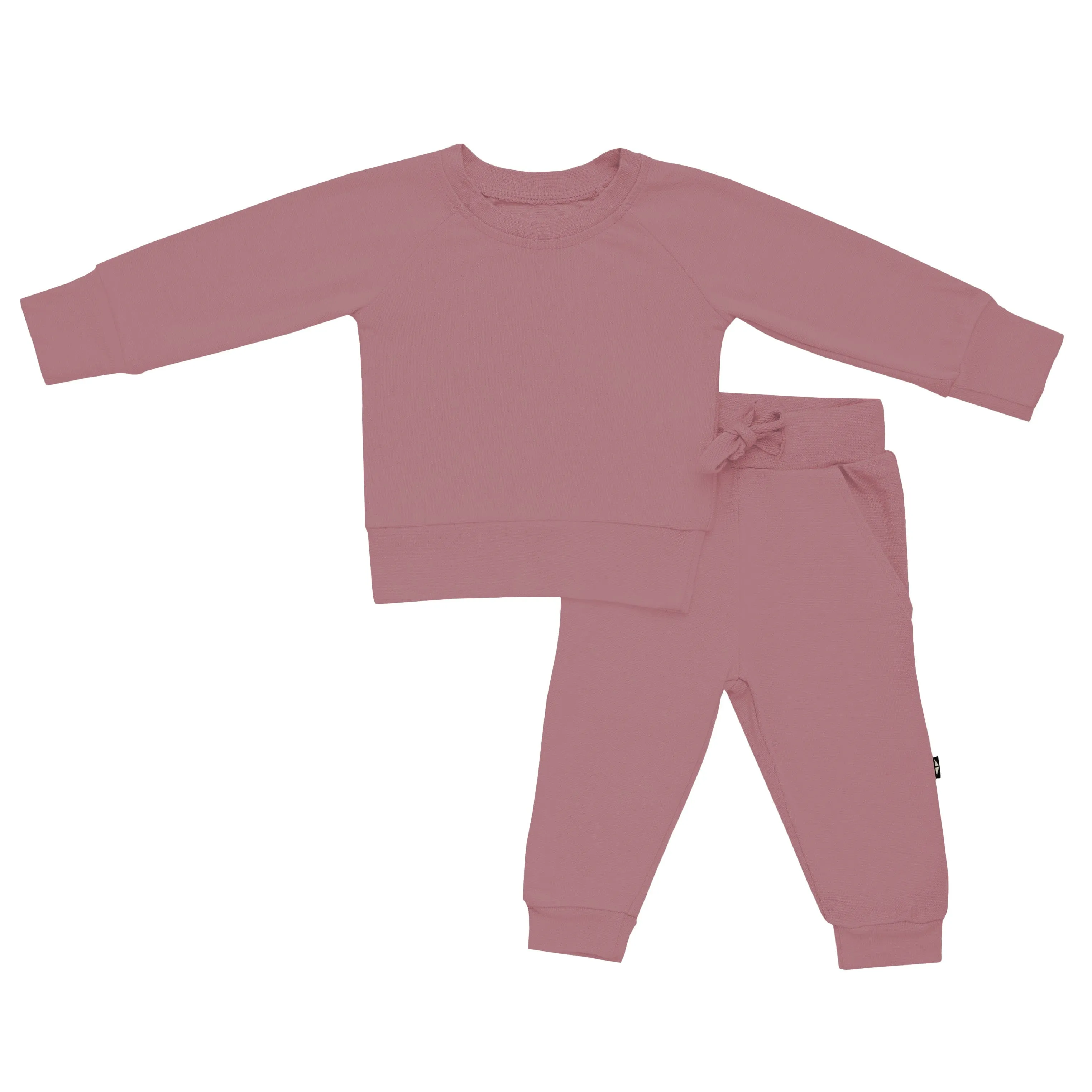 Bamboo Jersey Jogger Set in Dusty Rose