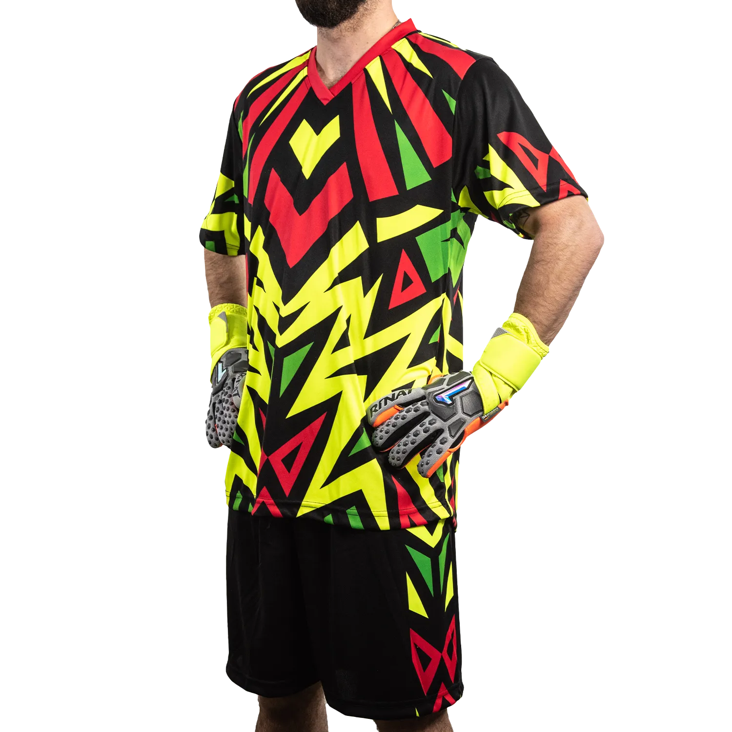 Brody III SS Short-Sleeve Goalkeeper Kit (Jersey Short Socks) Number Included