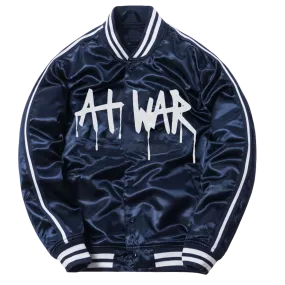 Broken Dreams Satin Jacket (NAVY)