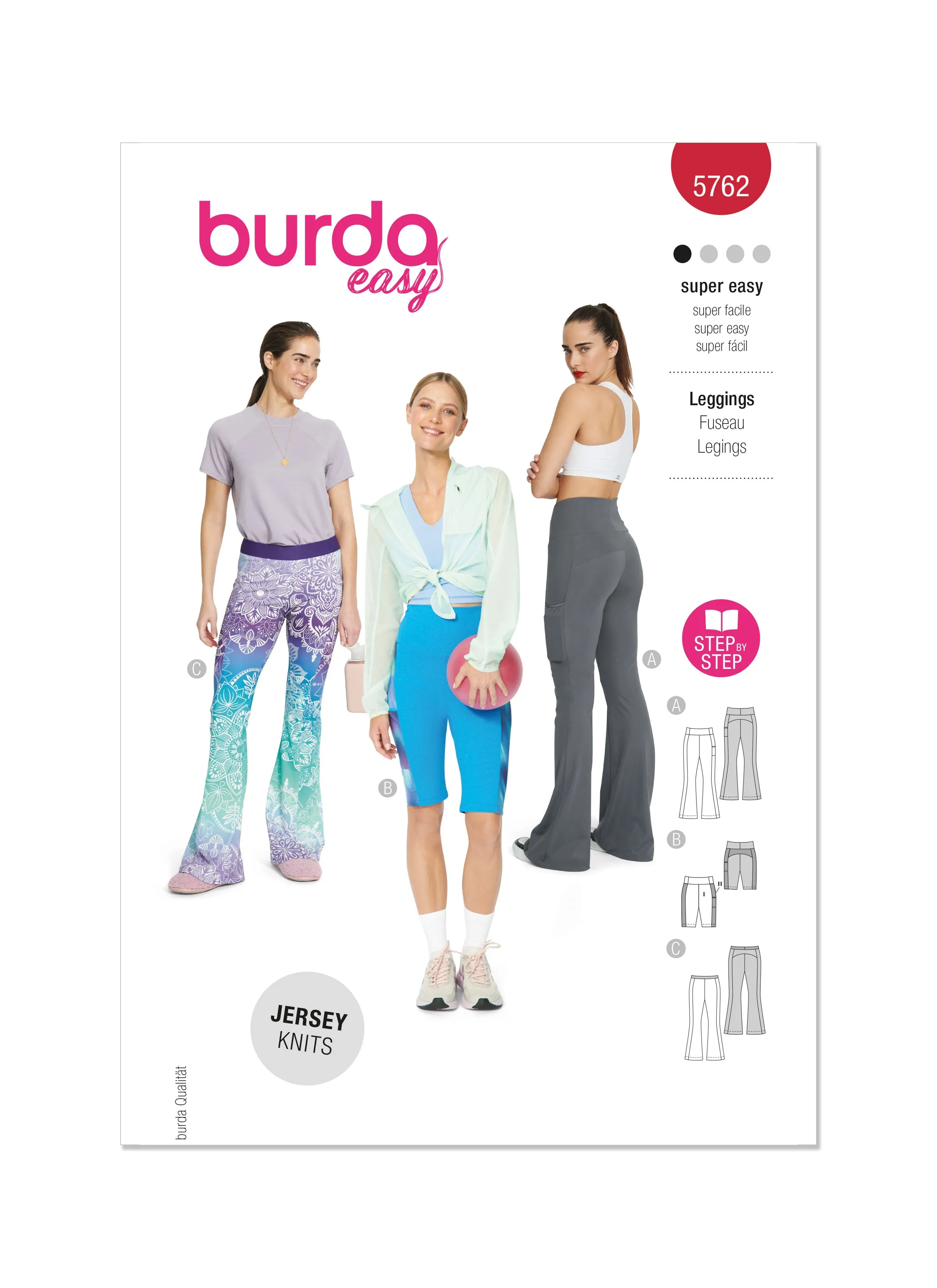 Burda Style Pattern 5762 Misses' Leggings