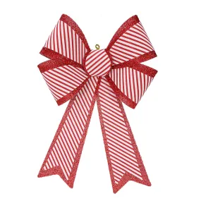 Candycane Double Layer Bow