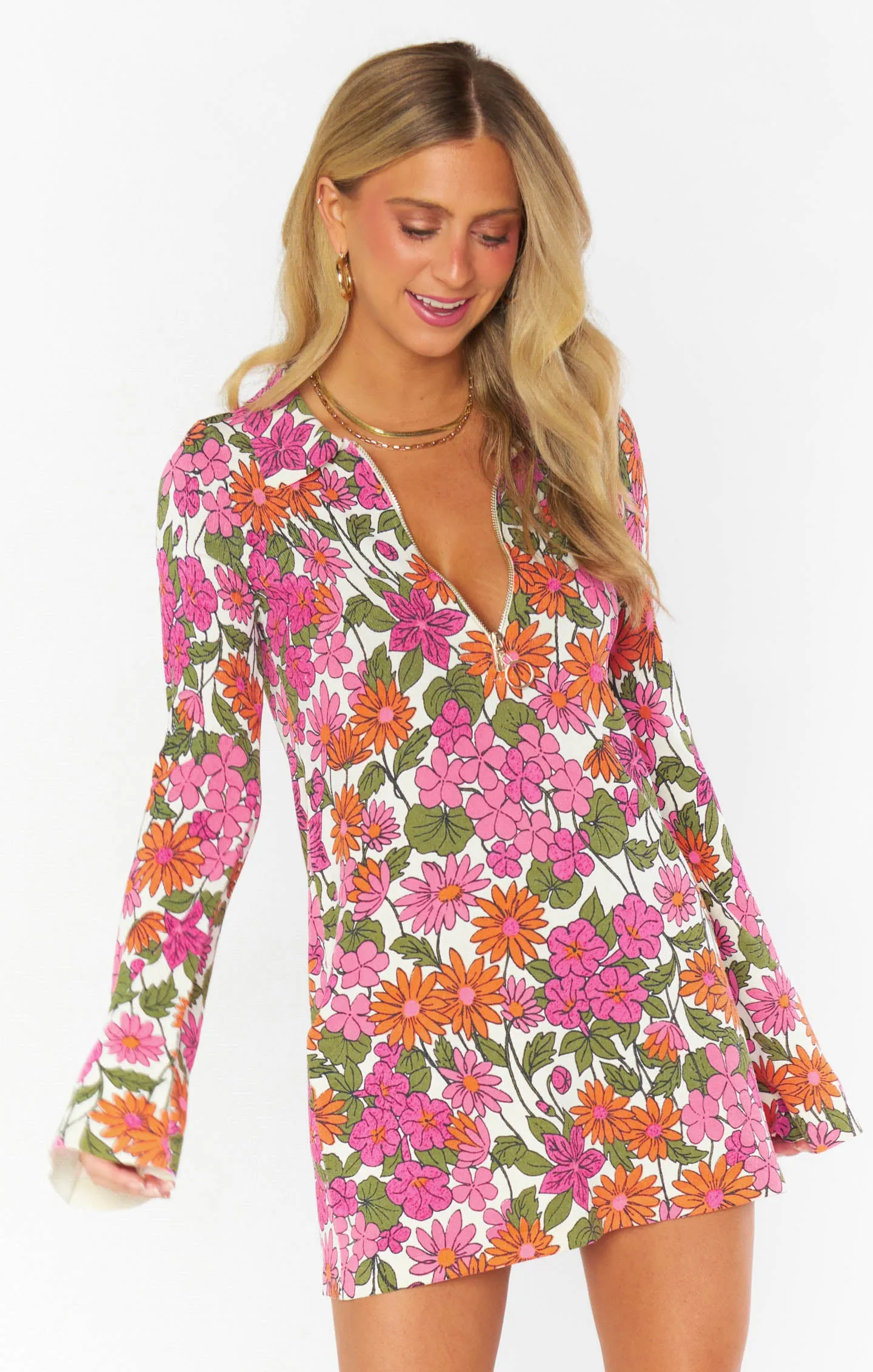 Charlie Collar Dress ~ Carnaby Floral Knit