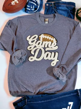 Chenille Patch Game Day Sweatshirt