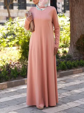 Classic Paneled Jersey Abaya