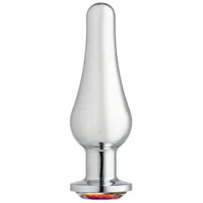 Cloud 9 Gems Silver Chromed Tall Anal Plug Large