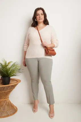 Curvy Pull-on Tummy Control Pants with Real Pockets