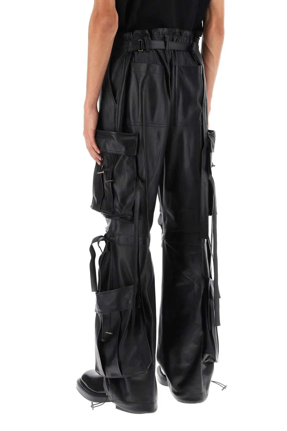 Darkpark Luis Lamb-Leather Cargo Pants