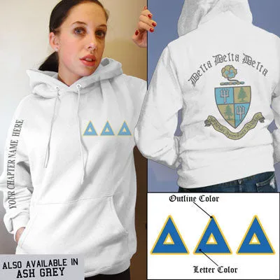 Delta Delta Delta Crest Hoodie - G185 - SUB