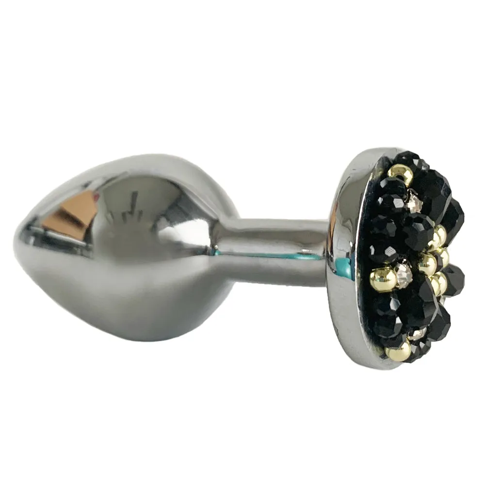 Diamante & Beading Embellished Metal Butt Plug