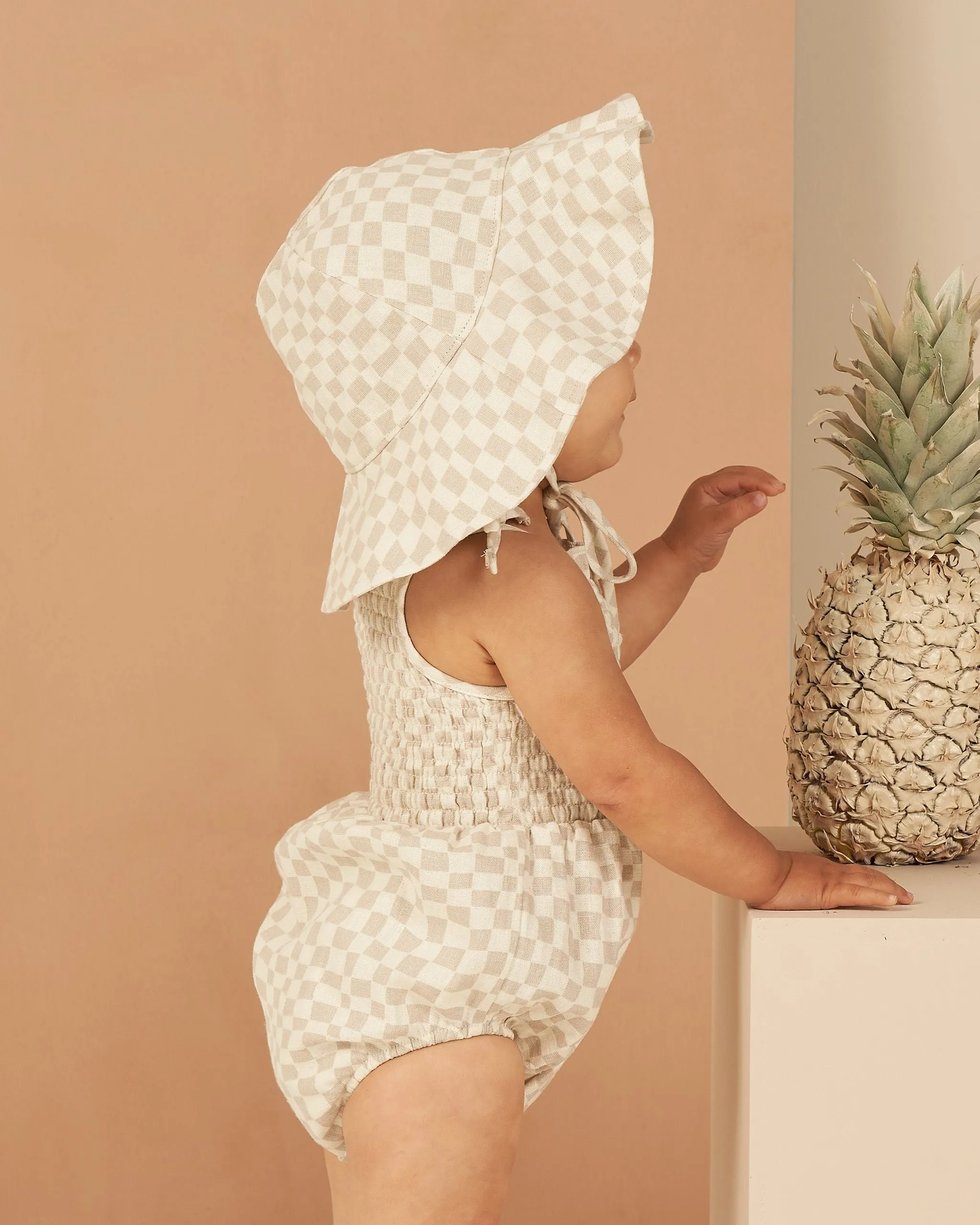 Dove Check Kaia Romper