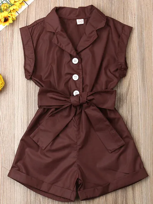 Eternal Beauty Collared Romper