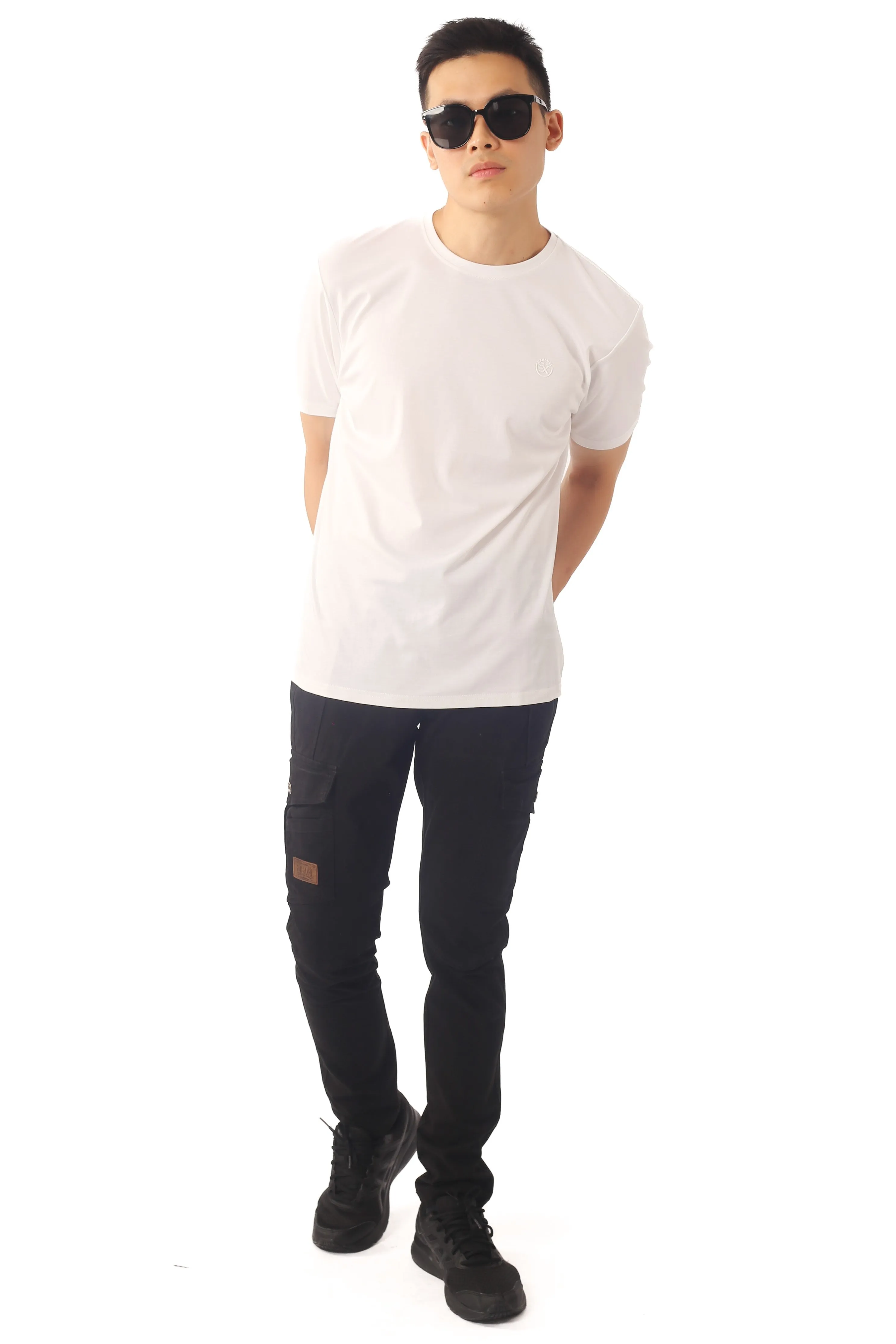 EXHAUST ROUND NECK T SHIRT [FREE CUT] 1595