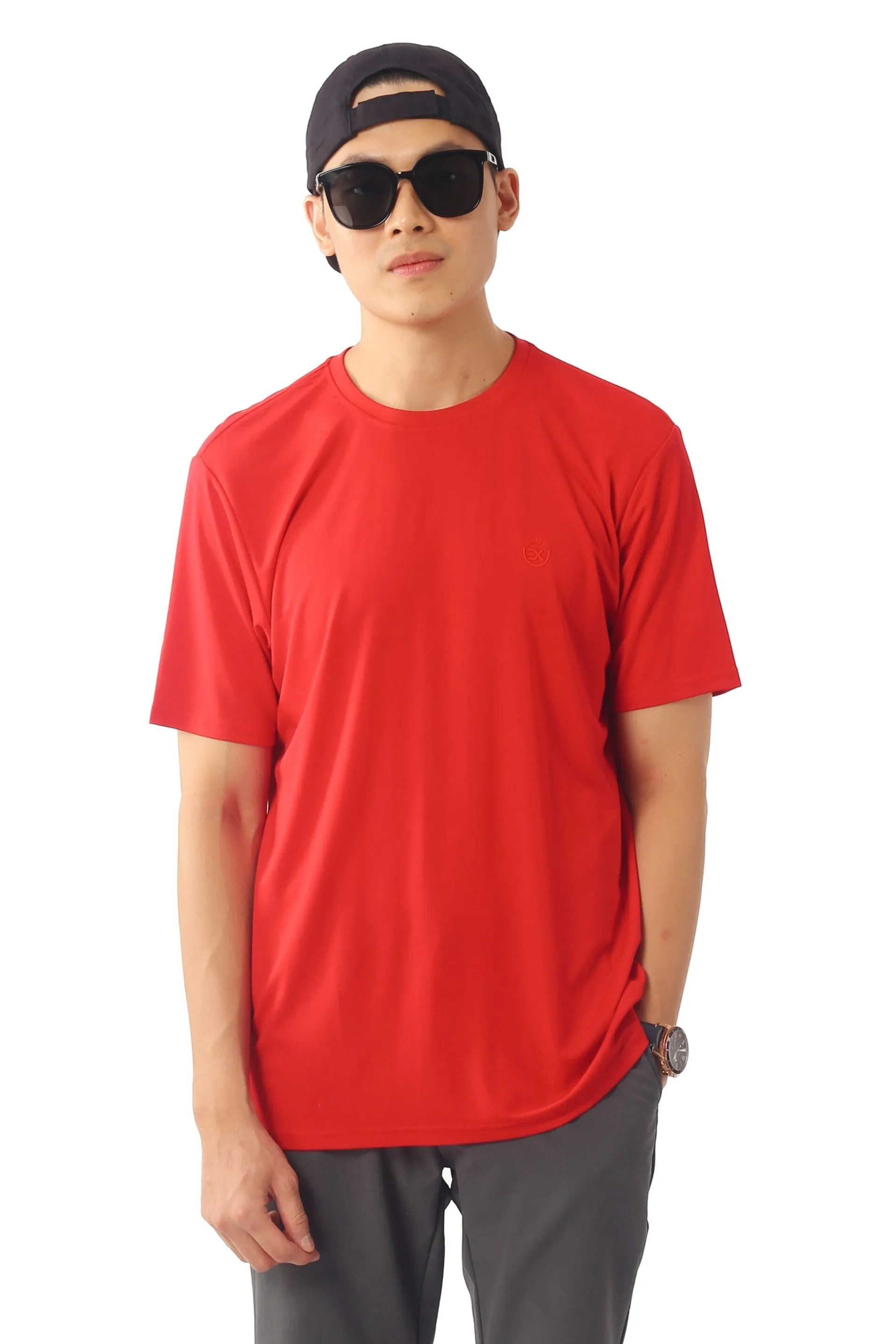 EXHAUST ROUND NECK T SHIRT [FREE CUT] 1595