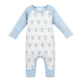 Feather Baby Blushing Blue Fox Sailor Romper