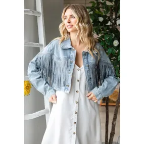 Fringed Denim Jacket