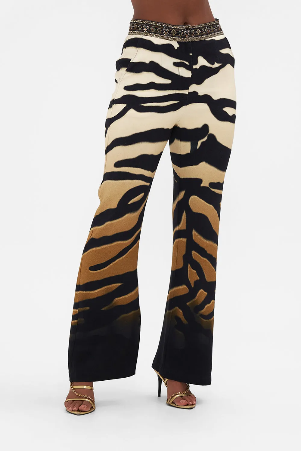 FULL LENGTH FLARED PANT TAME MY TIGER