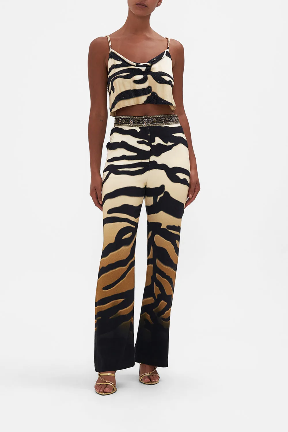 FULL LENGTH FLARED PANT TAME MY TIGER