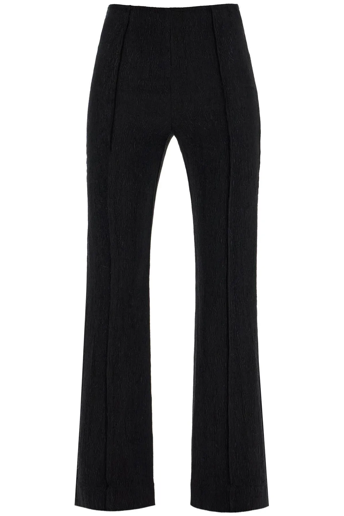 Ganni Flared Viscose Trousers For