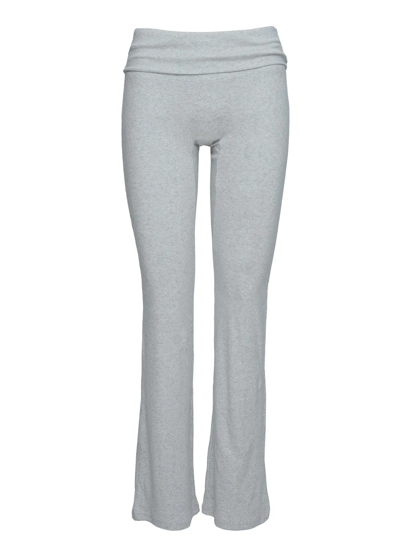 Golden Slumber Foldover Waist Flared Sleep Pant Grey