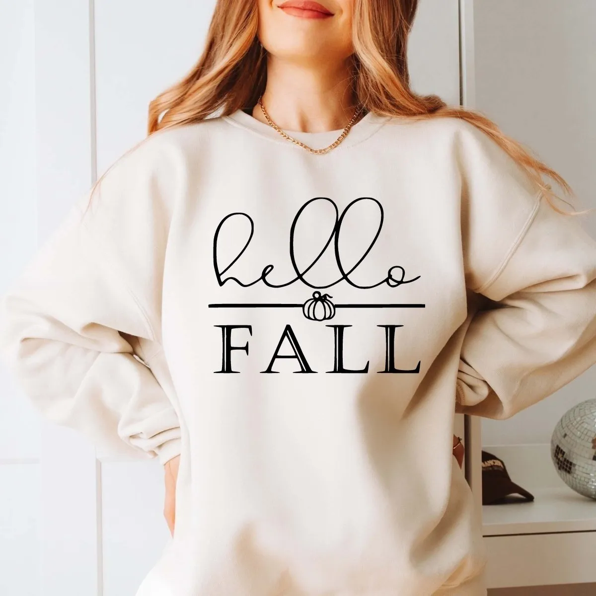 Hello Fall Wholesale Graphic Sweatshirt - Fast Shipping