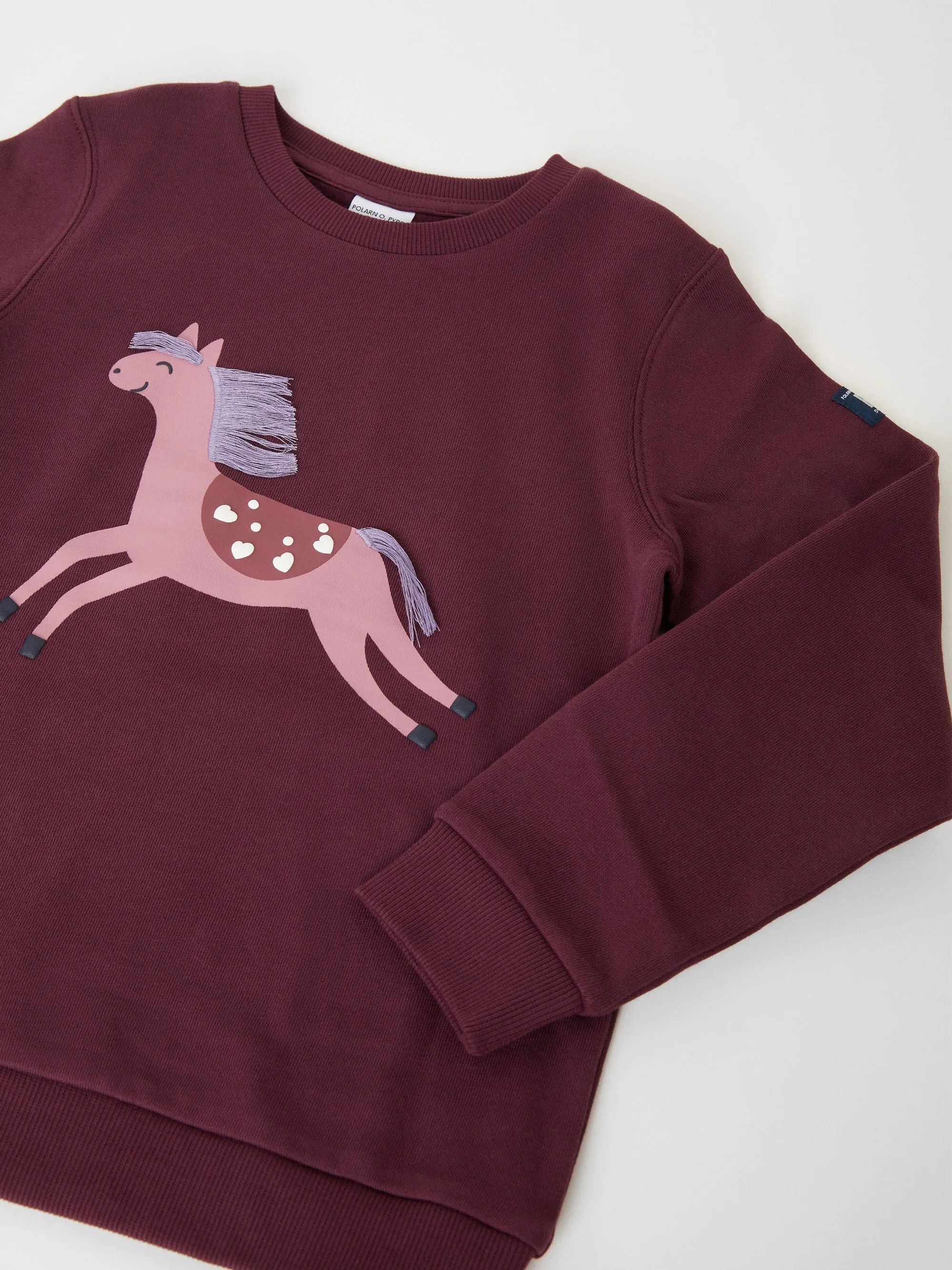 Horse Print Kids Sweatshirt