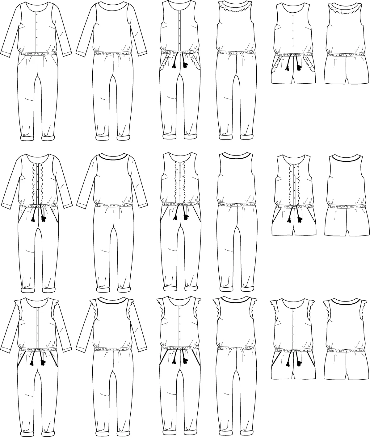 Ikatee - MARIEKE MUM Jumpsuit / Playsuit/ Dress Paper Sewing Pattern