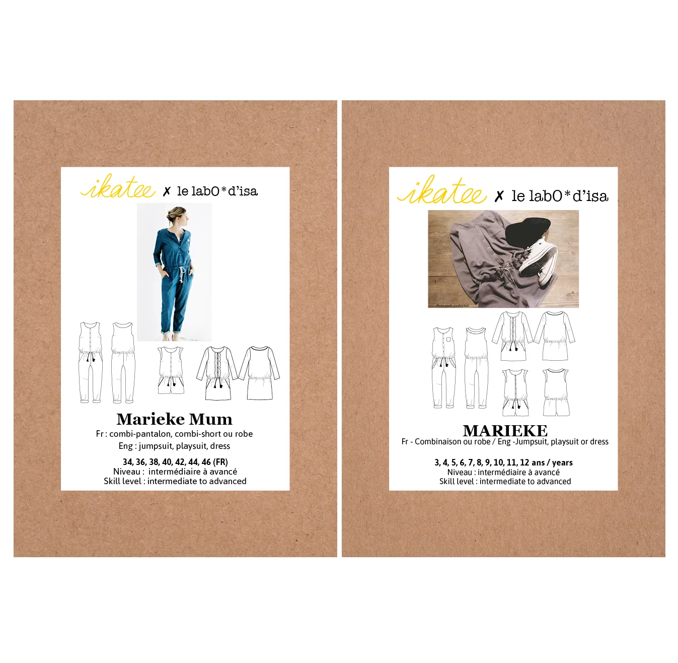 Ikatee - MARIEKE MUM Jumpsuit / Playsuit/ Dress Paper Sewing Pattern