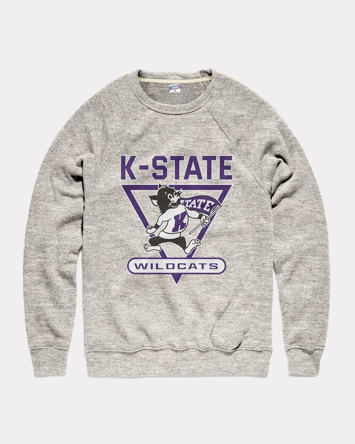 K-State Victory Wildcats Athletic Grey Crewneck