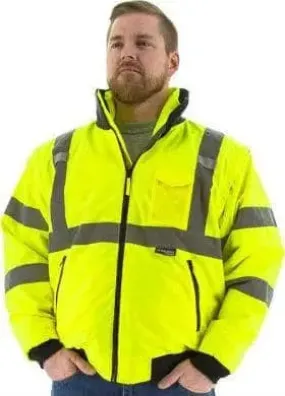 MAJESTIC - 8-in-1 Waterproof Bomber Jacket ANSI 3 - YELLOW