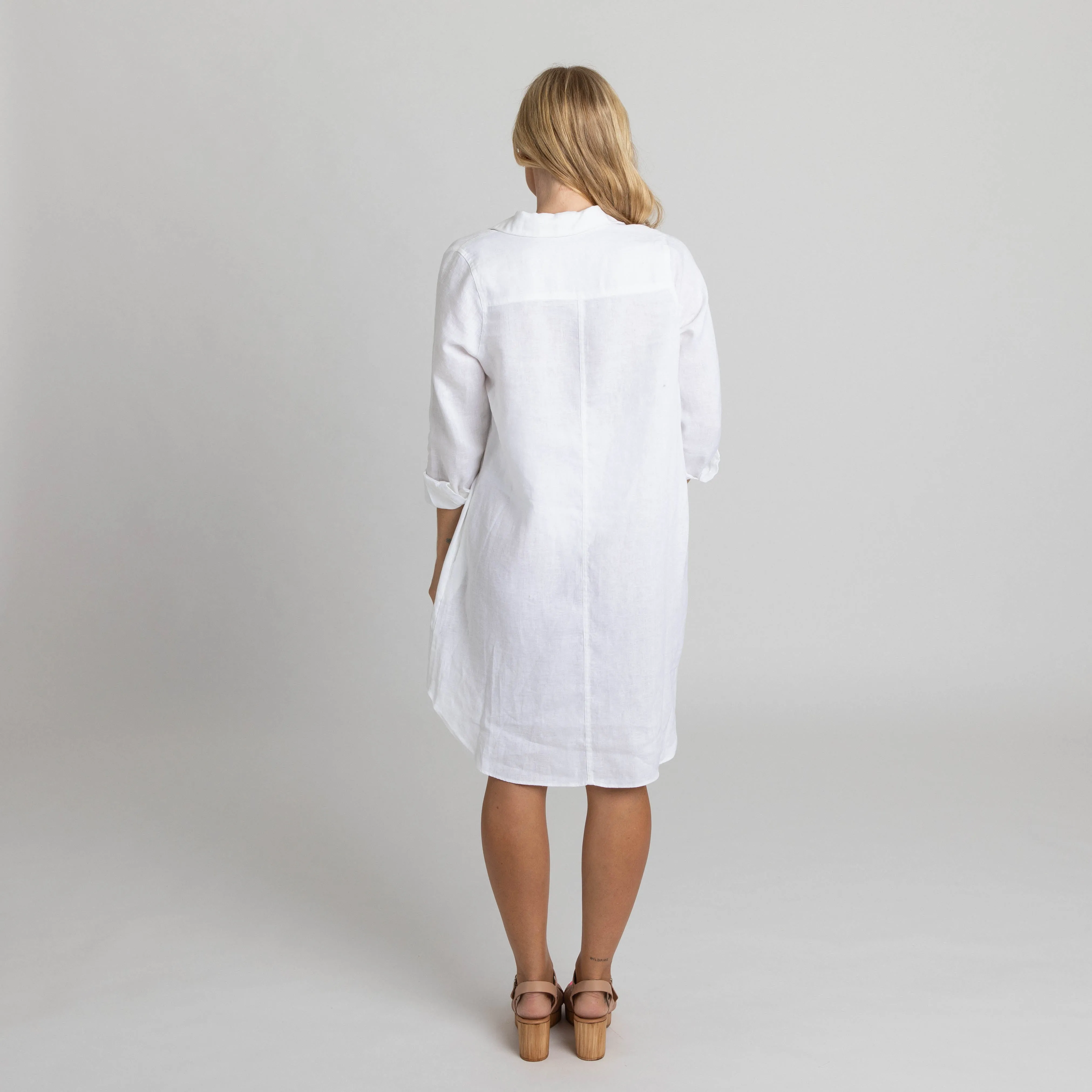 Miss Jane Shirt Dress White