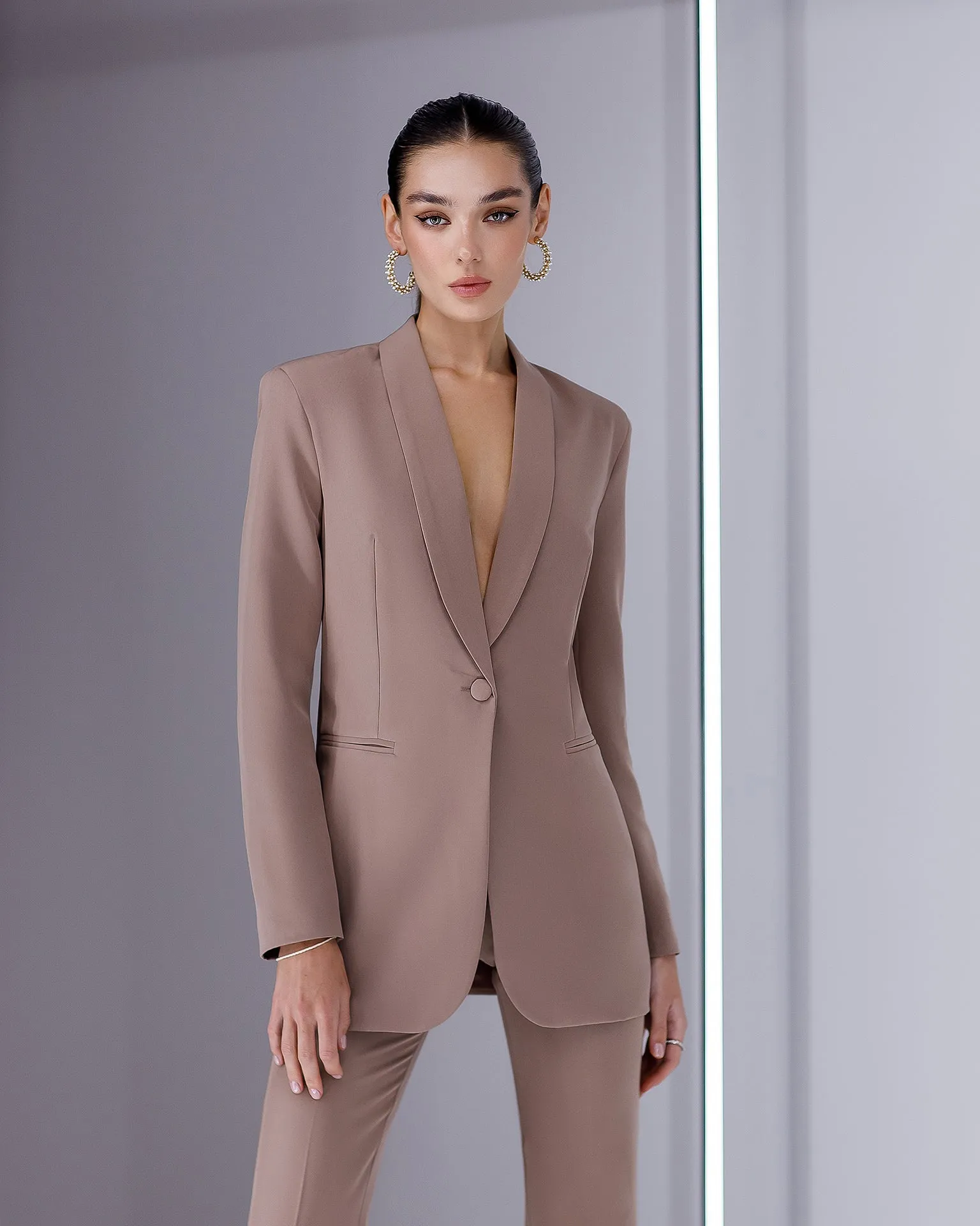 Mocco Shawl Lapel Suit 2-Piece