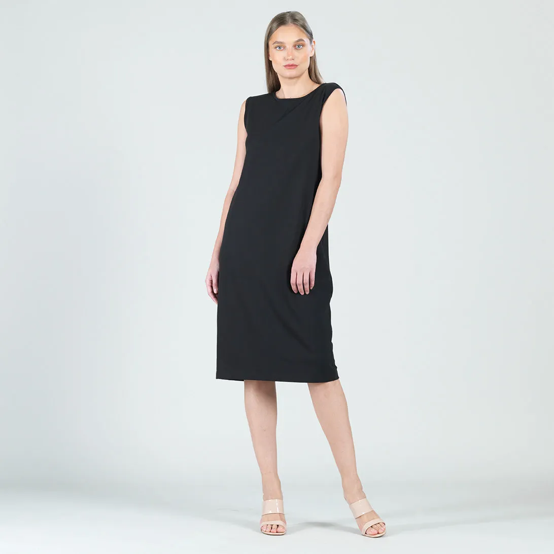 Modal Cotton - Reversible Cut Out Midi Dress - Black - Final Sale!