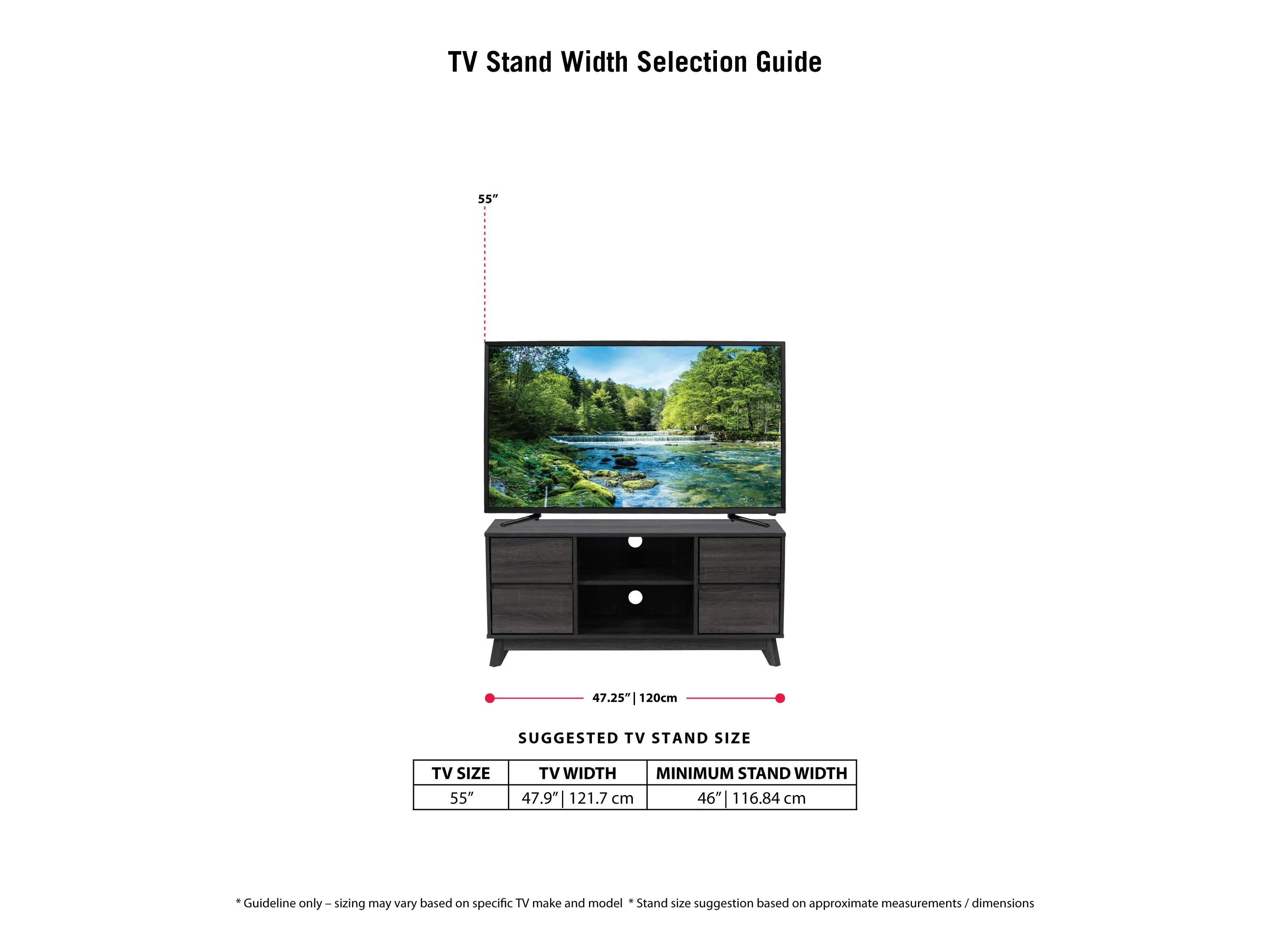 Modern TV Stand, TVs up to 55"