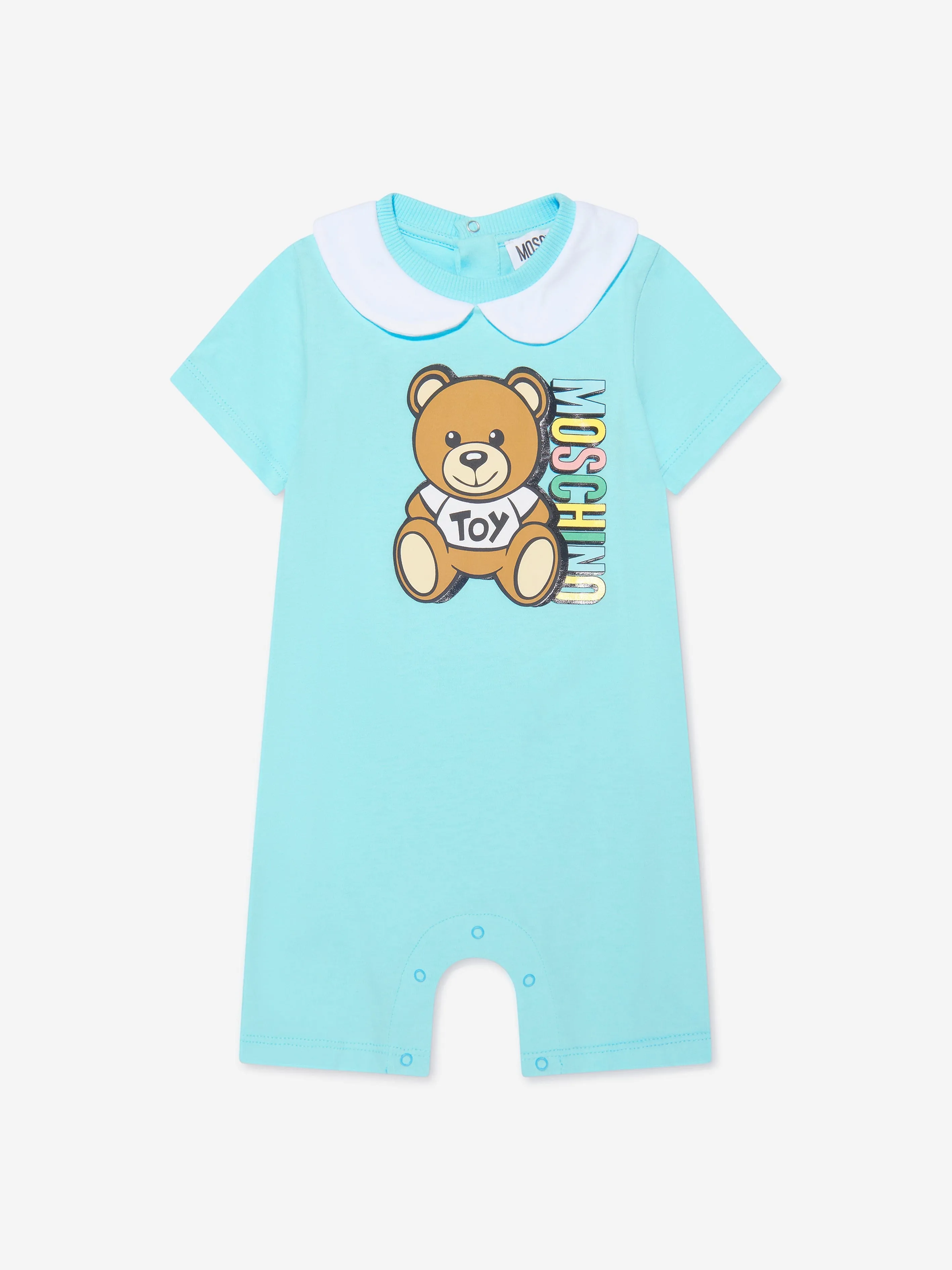 Moschino Baby Boys Romper Gift Set (3 Piece) in Blue