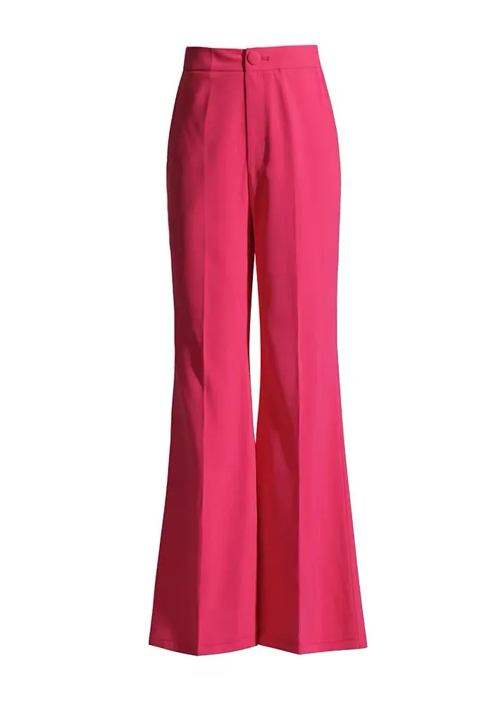 Nancy Ruffled Sleeve Pants Suit