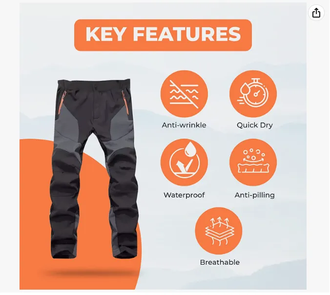 Norte Ripstop Outdoor Pants – Durable, Stain-Resistant, Quick-Drying Adventure Wear