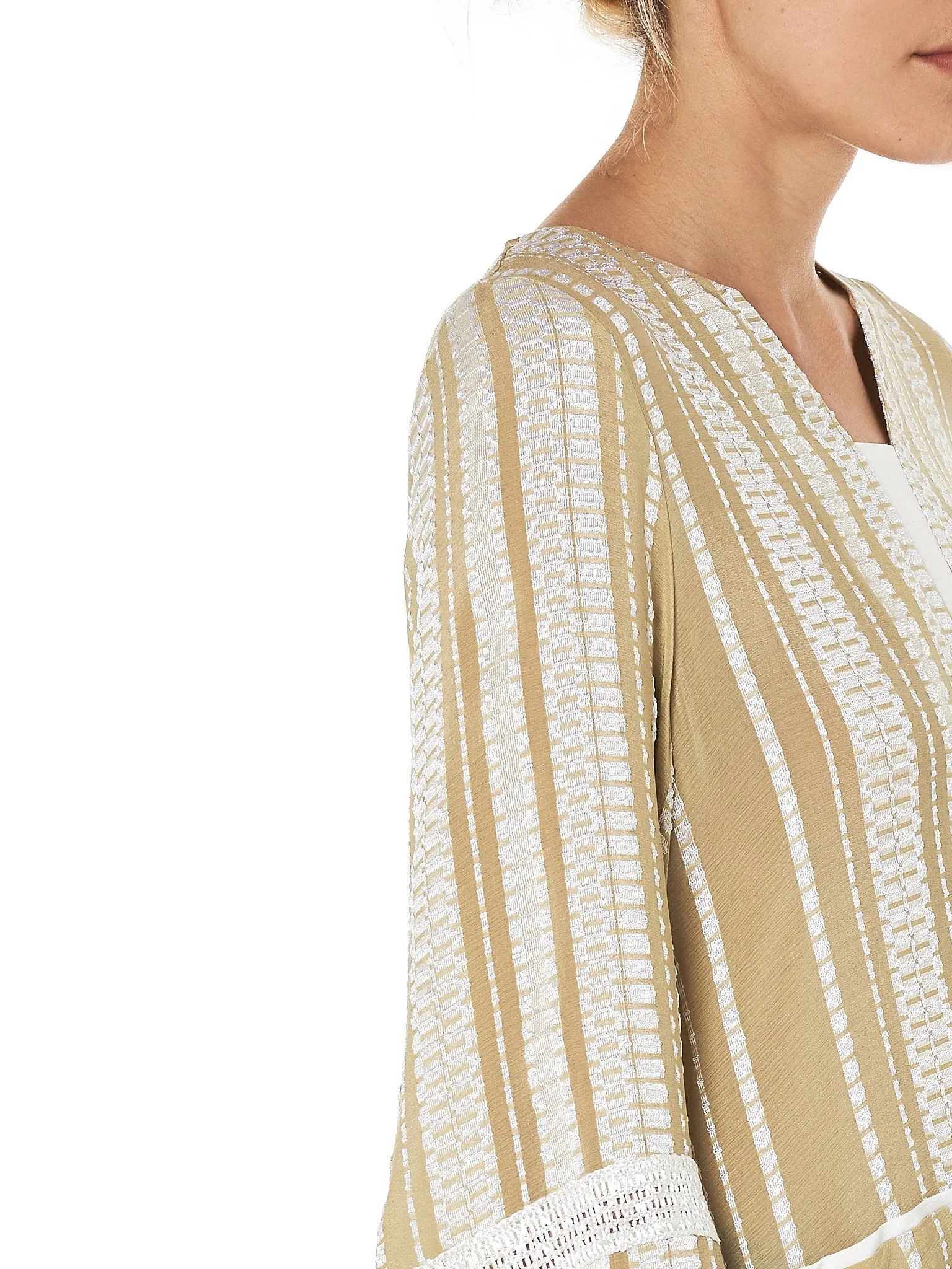 'Nymph' Loom Trim Blouse (CLDR213-NYMPH-LIGHT-GOLD)