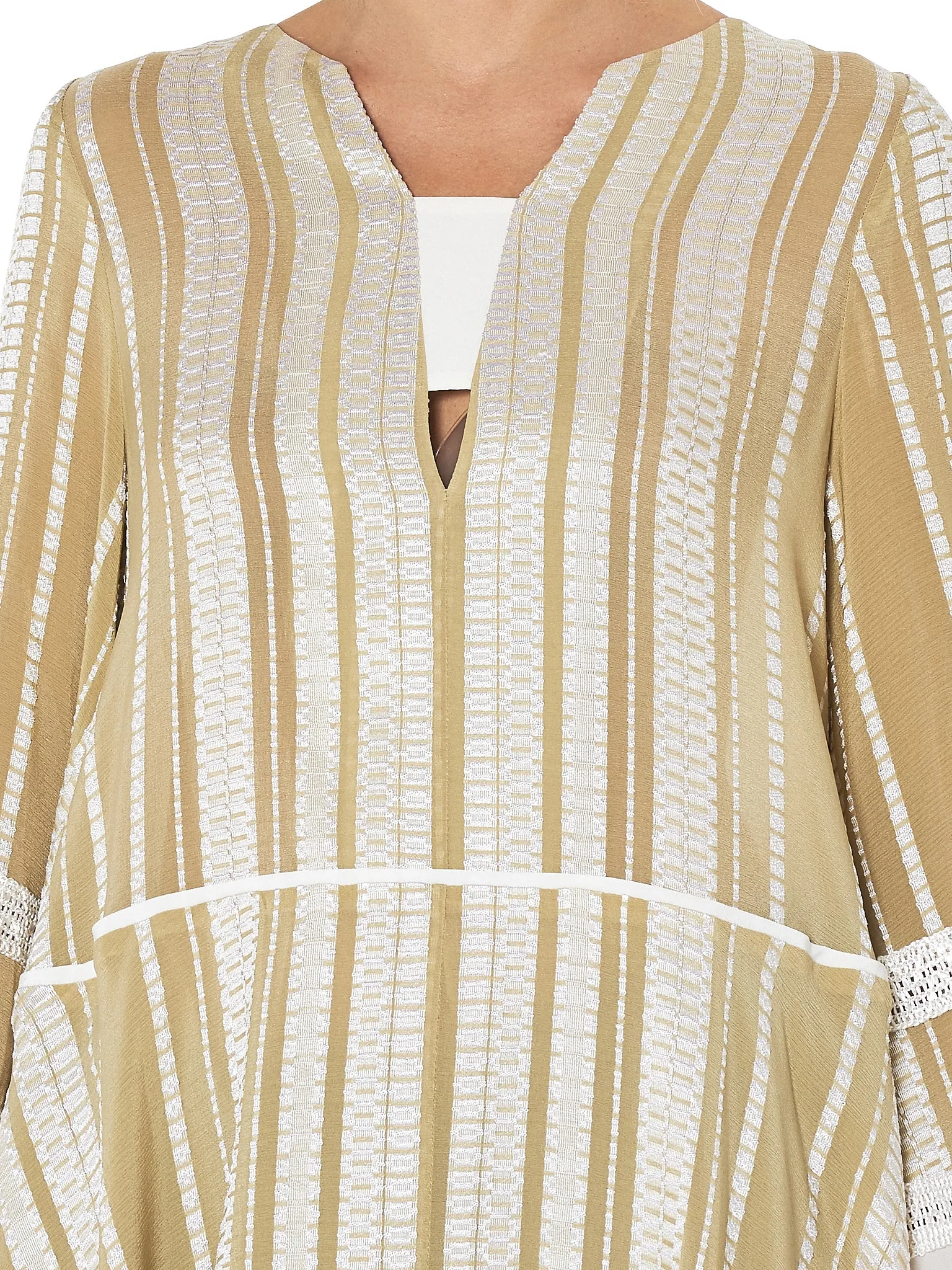 'Nymph' Loom Trim Blouse (CLDR213-NYMPH-LIGHT-GOLD)