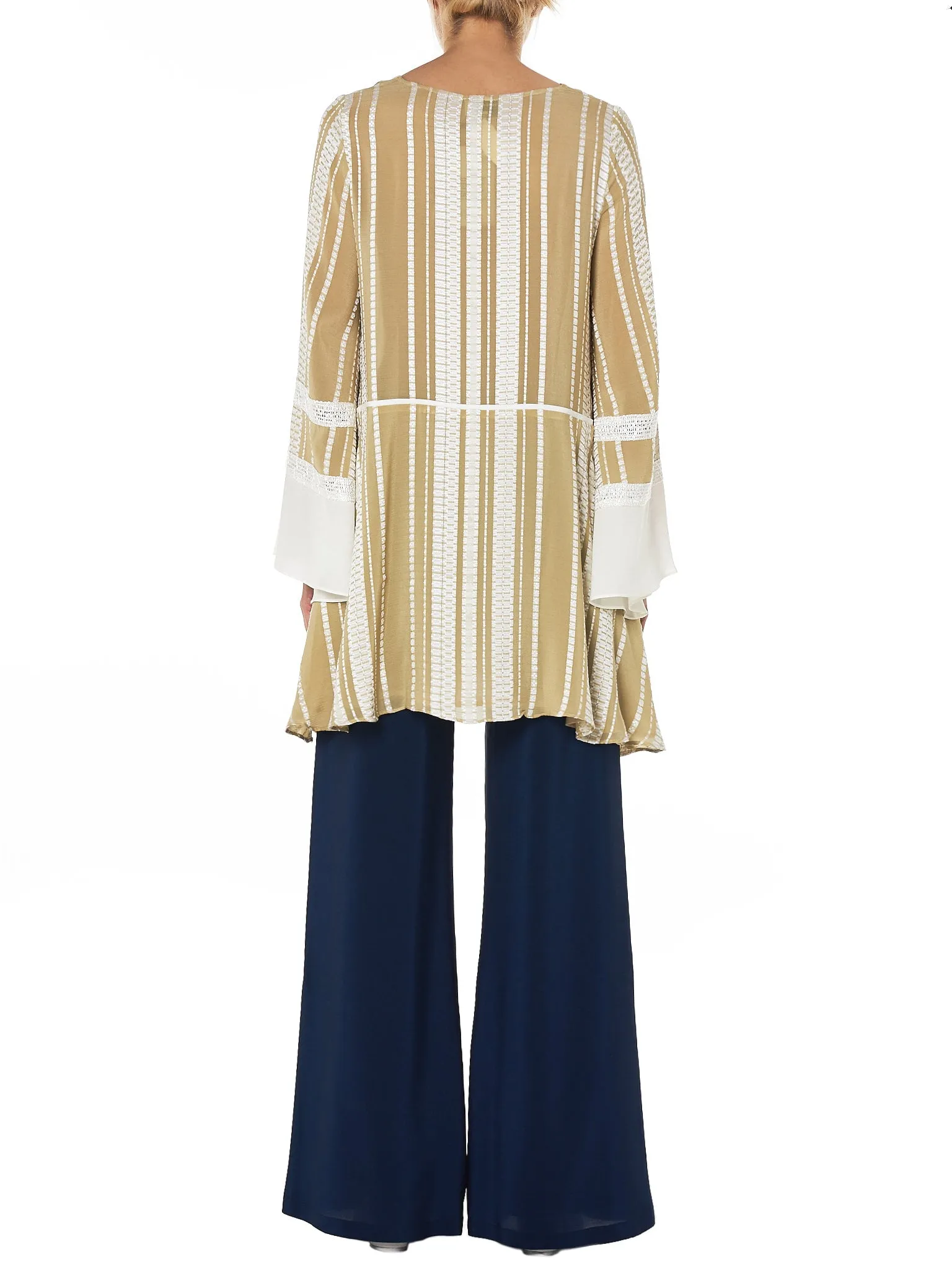 'Nymph' Loom Trim Blouse (CLDR213-NYMPH-LIGHT-GOLD)