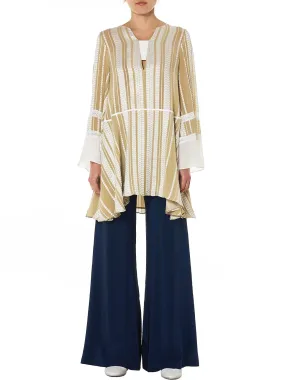 'Nymph' Loom Trim Blouse (CLDR213-NYMPH-LIGHT-GOLD)