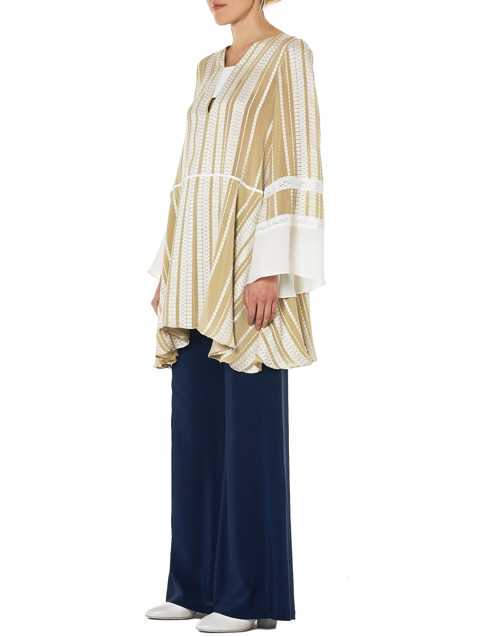 'Nymph' Loom Trim Blouse (CLDR213-NYMPH-LIGHT-GOLD)