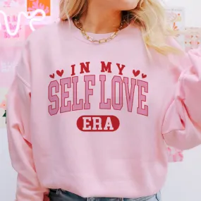 Online Exclusive | In My Self Love Era Graphic Sweatshirt in Pink