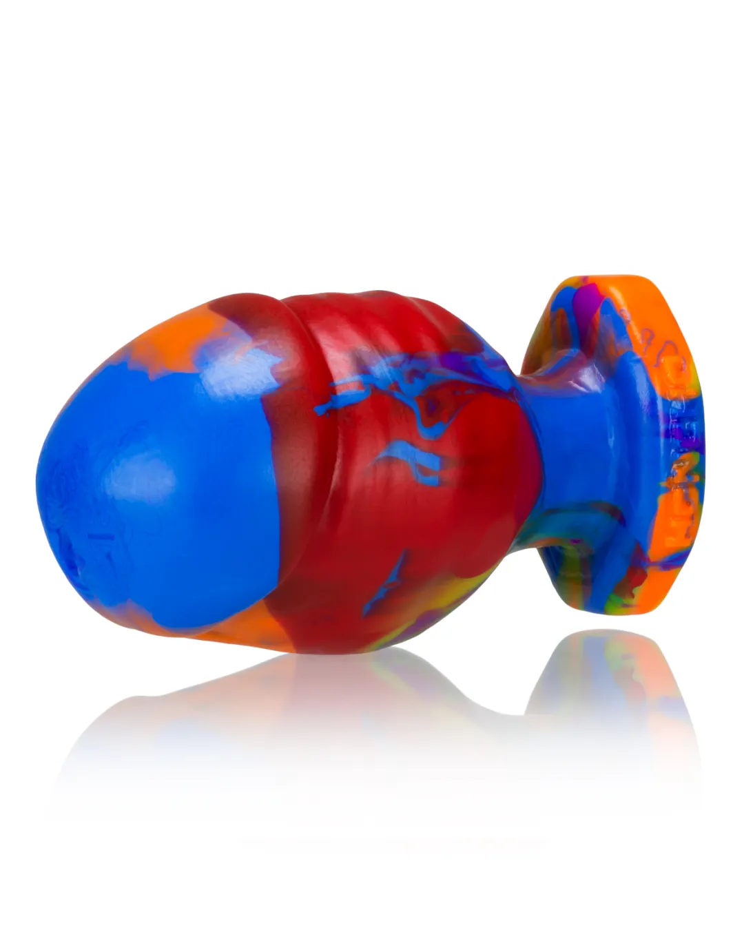 Oxballs Honcho 6 Inch Girthy Rainbow Silicone Veiny Butt Plug