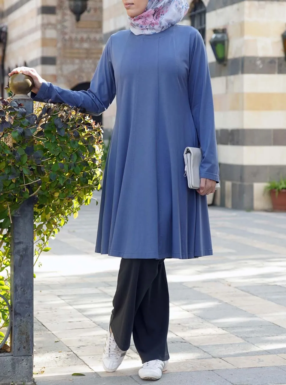 Paneled Jersey Tunic