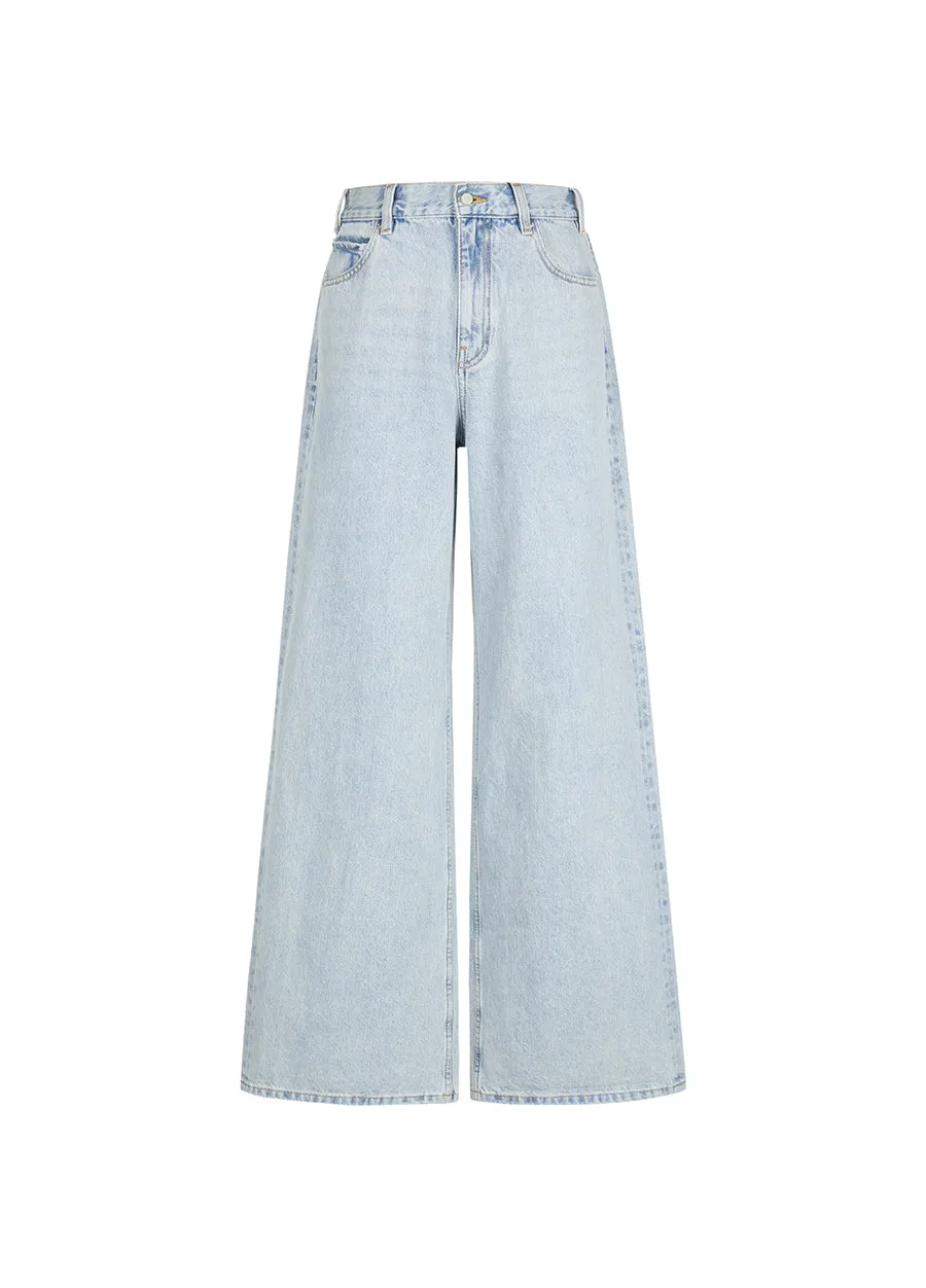 Pants / JNBY Relaxed Cotton Flared Jeans