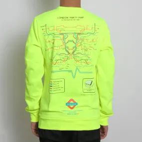 PARTY MAP SWEATSHIRT FLUO YELLOW